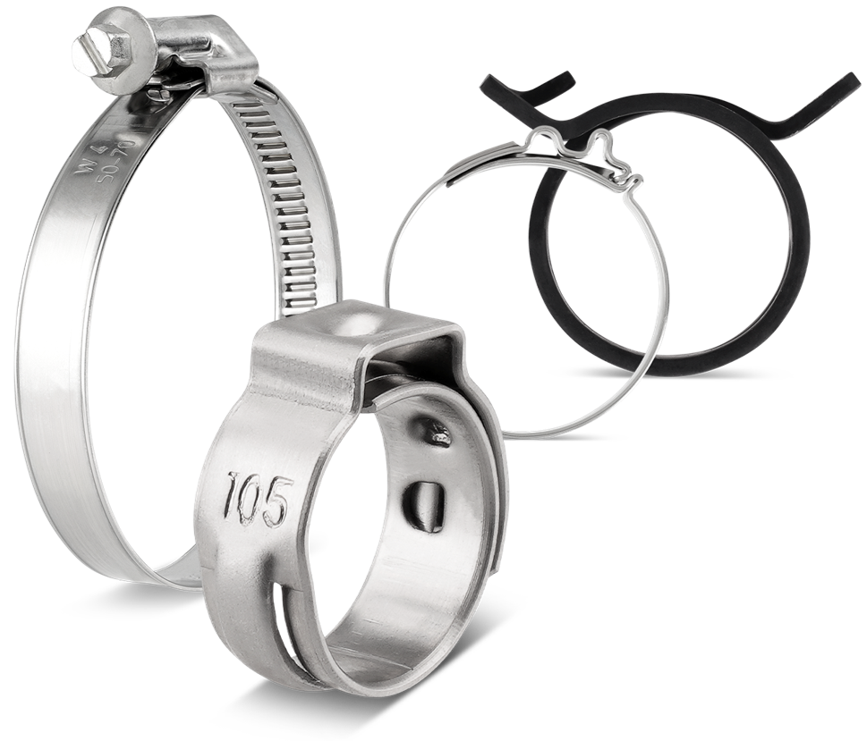 100 Pieces CTB26 Constant Tension Band Hose Clamp Clamps Hydraulics